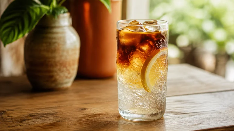 Espresso Tonic ทำเองจากกาแฟแคปซูล สูตรซ่า ๆ คลายร้อน